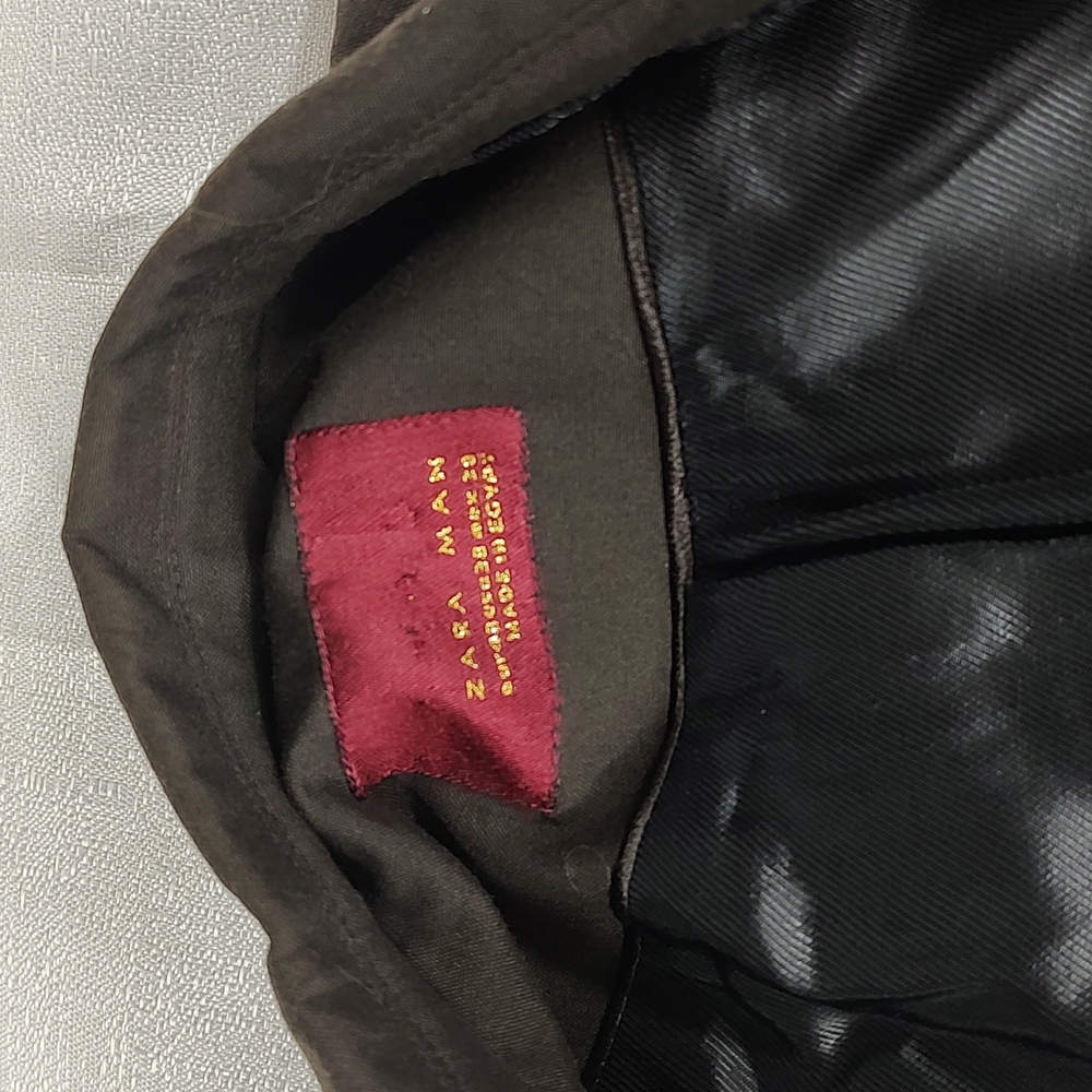 Zara Mens Brown Blazer Shirt Sports Jacket Coat - Picture 7 of 9